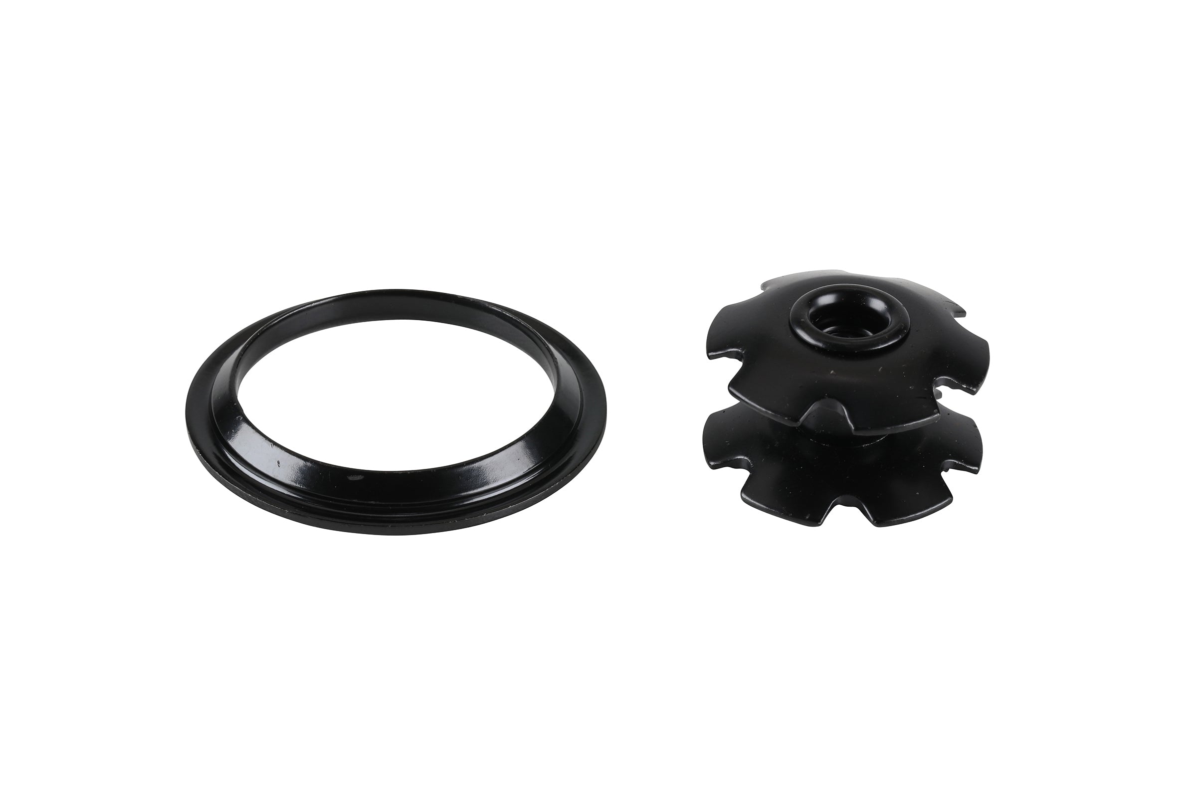 Steel 1 1/8" headset crown race and starnut