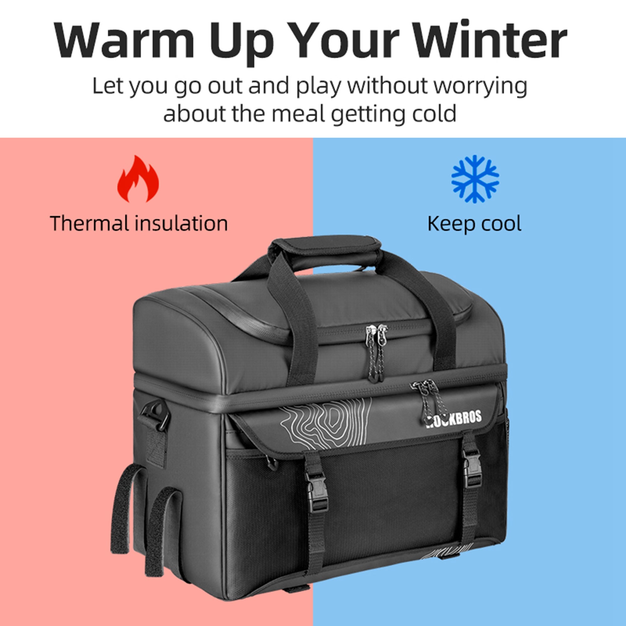 ROCKBROS Leakproof Thermal Rack Meal Bag
