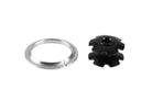 Alloy 1 1/8" headset crown race and starnut