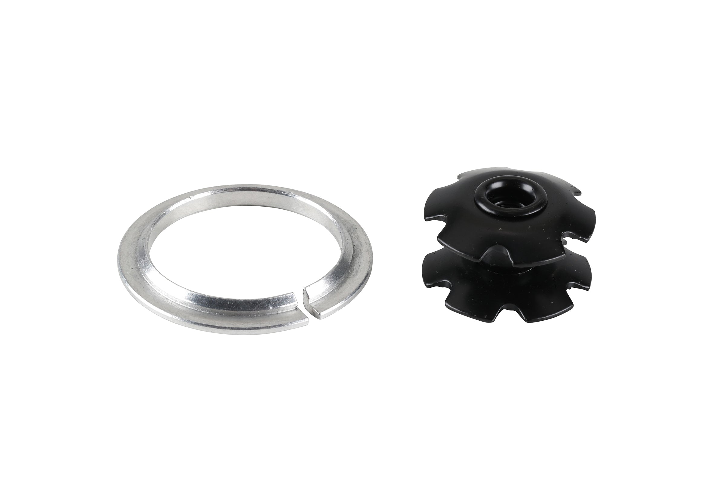 Alloy 1 1/8" headset crown race and starnut