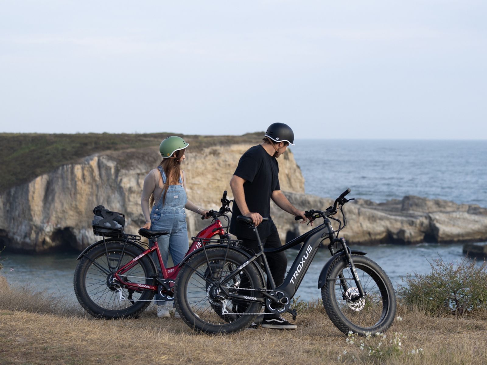 man-and-woman-riding-troxus-explorers-for-cruise