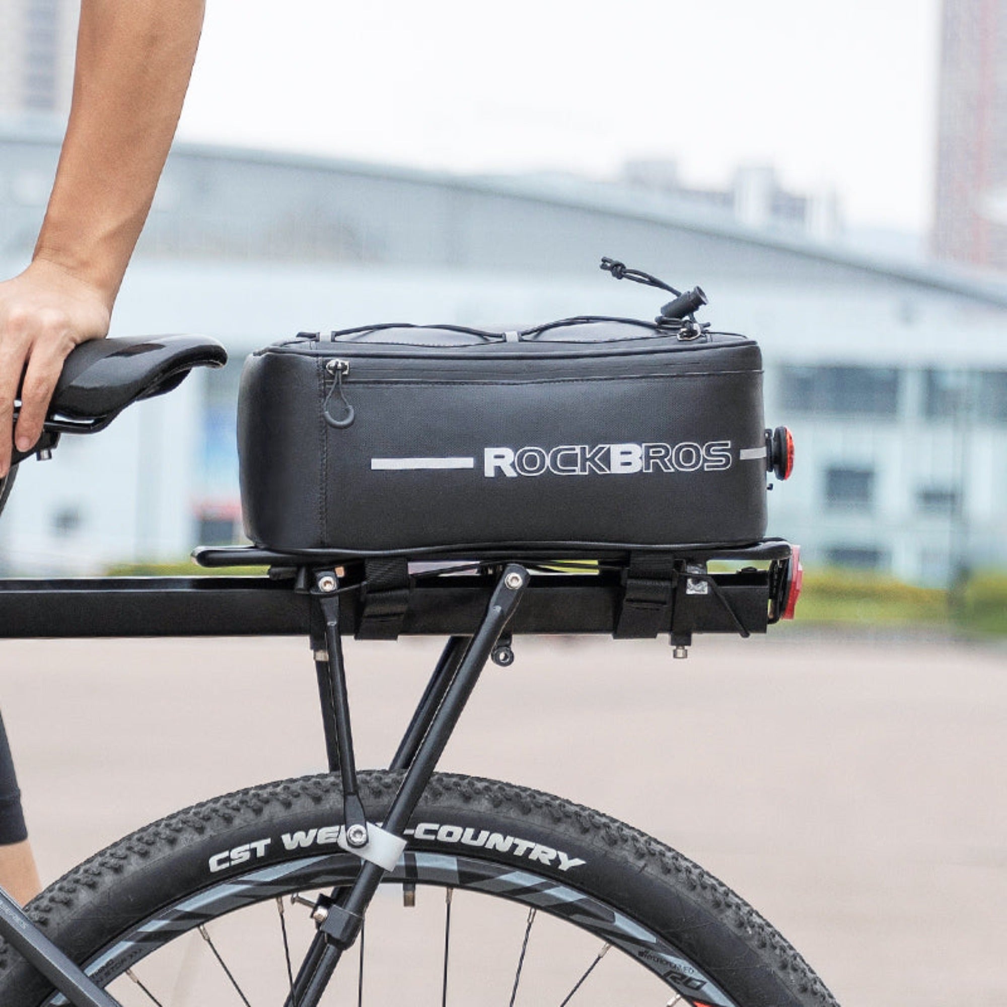 Troxus Ebike Accessories  ROCKBROS Rear Rack Carrier Bike Bag